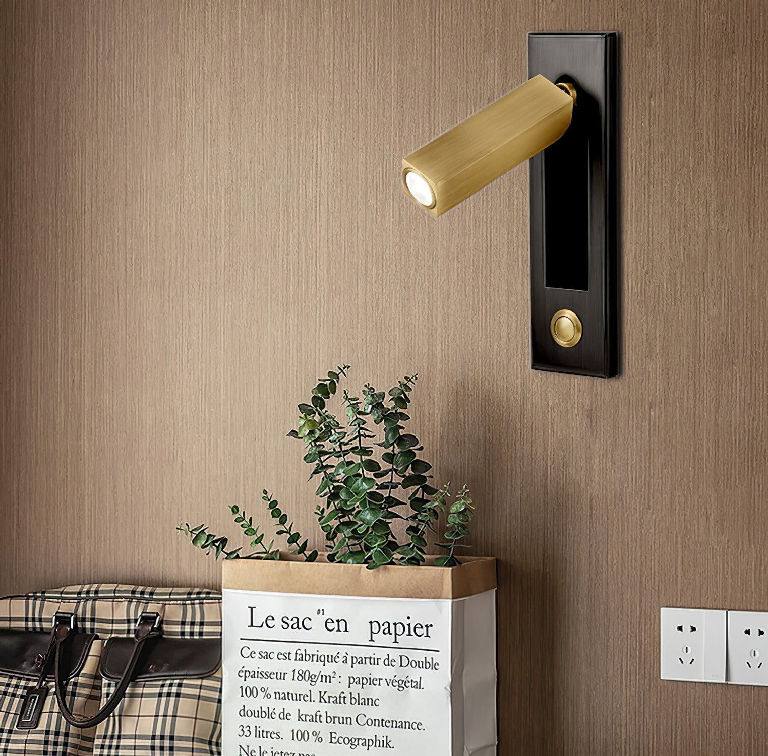LED Wall Reading Light 6 in Aluminum Adjustable Bedroom Nightstand Lamp Warm White | Thomler